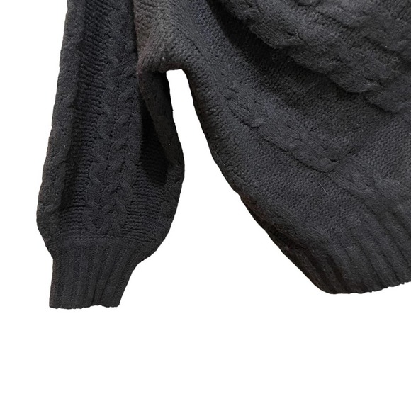 Bibi Off the shoulder sweater black size small - Picture 2 of 5